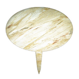 White Marble Faux Finish Cake Topper
