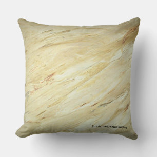 White Marble Faux Stone Pattern Throw Pillows