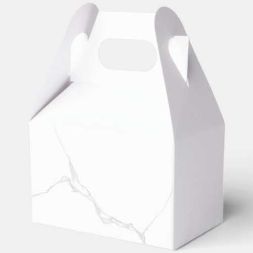 White Marble Favor Boxes