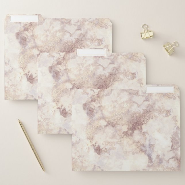 White Marble File Folders (Set)