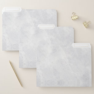 White Marble Filing Folders for Work or Daily Use
