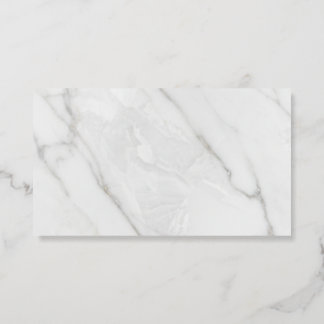 White Marble Foil Spot Gloss Business Cards