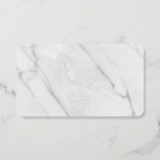 White Marble Foil Spot Gloss Business Cards