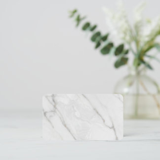 White Marble Foil Spot Gloss Business Cards