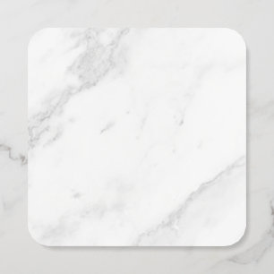 White Marble Foil Spot Gloss Business Cards