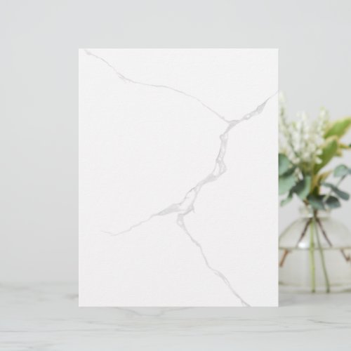 White Marble Folded Card