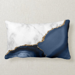 Royal blue and gold pillows Clearance