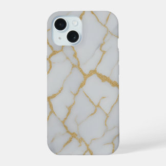 White Marble & Gold Veins | Luxury Phone Case