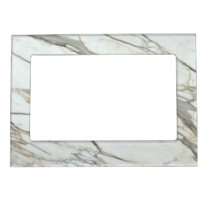 White marble granite luxury natural texture magnetic frame