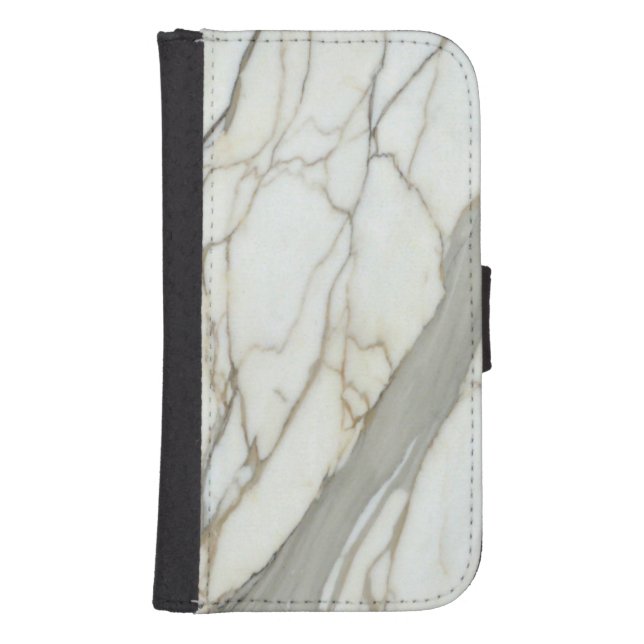 White marble granite luxury natural texture samsung galaxy wallet case (Front)
