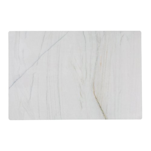 White Marble Grey Stone Laminated Placemat