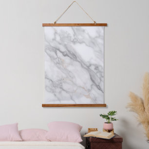 White Marble Hanging Tapestry