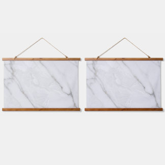 White Marble Hanging Tapestry