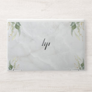 White Marble HP Elite Book HP Laptop Skin