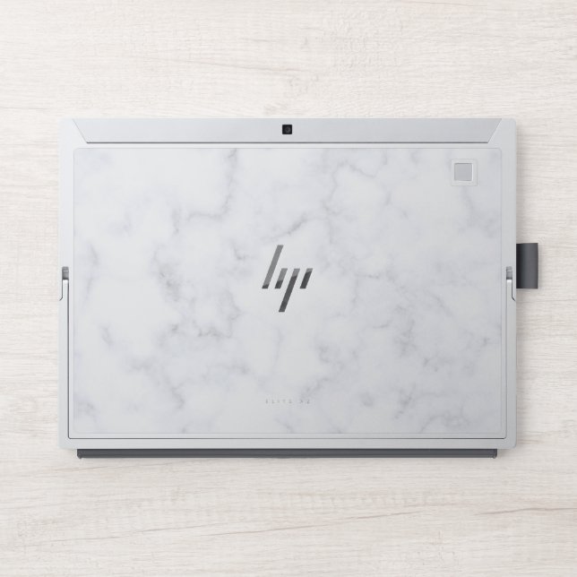 White Marble HP Elite x2 1013 G3 HP Laptop Skin (Front)