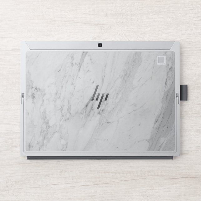 White marble HP Elite x2 1013 G3 HP Laptop Skin (Front)