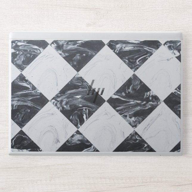 White marble HP EliteBook 840 G5/G6  HP Laptop Skin (Front)