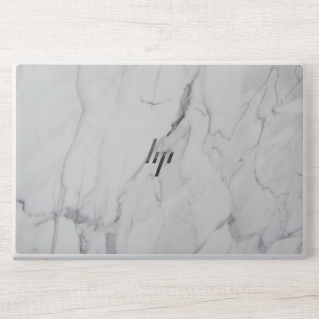 White marble HP EliteBook 850 G5/G6, 755 G5/G6 HP Laptop Skin (Front)