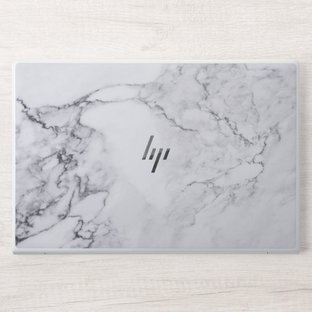 White Marble HP EliteBook 850 G5/G6, 755 G5/G6 HP Laptop Skin (Front)