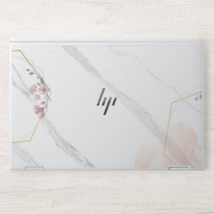 White Marble HP EliteBook Laptop Skin
