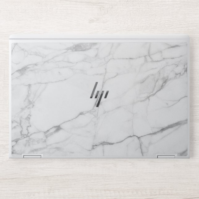 White Marble HP EliteBook X360 1030 G2 HP Laptop Skin (Front)