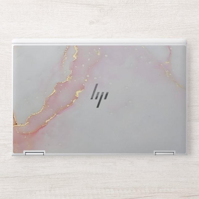   White marble HP EliteBook X360 1040 G5/G6  HP Laptop Skin (Front)