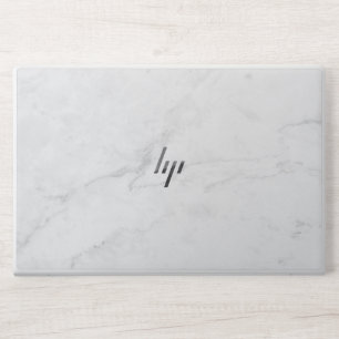 White Marble HP Laptop Skin