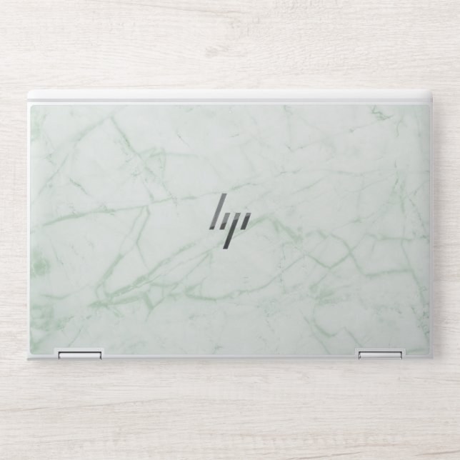 White Marble HP Laptop Skin (Front)