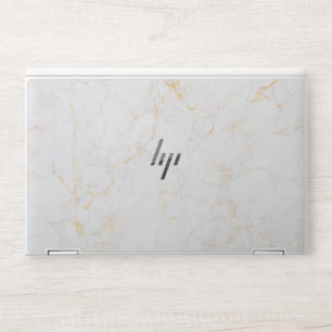 White Marble HP Laptop Skin