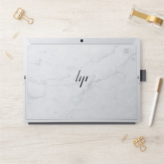 White Marble HP Laptop Skin