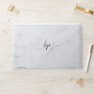 White Marble HP Laptop Skin
