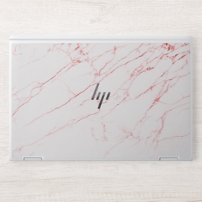 White Marble HP Laptop Skin (Front)