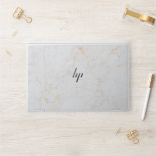 White Marble HP Laptop Skin