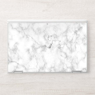 White Marble HP Laptop Skin
