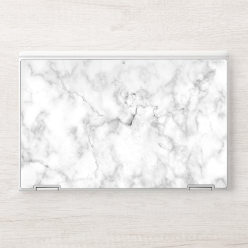 White Marble HP Laptop Skin