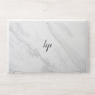 White Marble HP Laptop Skin
