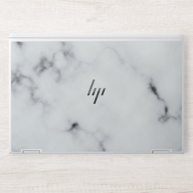 White Marble  HP Laptop Skin (Front)