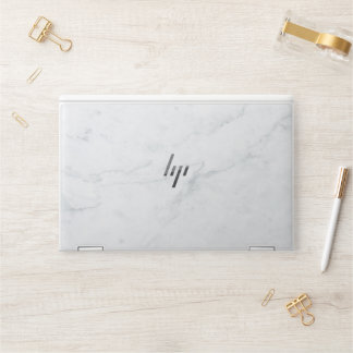 White Marble HP Laptop Skin