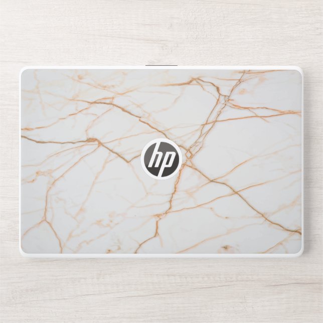 White Marble HP laptop skins, Skin (Front)