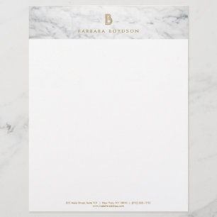 WHITE MARBLE INTERIOR DESIGNER Letterhead