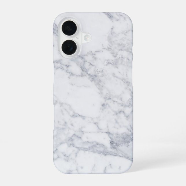 White Marble iPhone Case (Back)