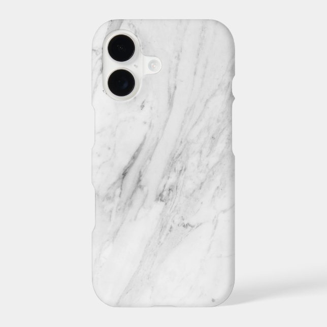White Marble  Iphone Case (Back)