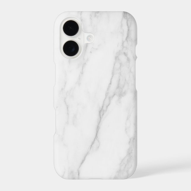 White Marble Iphone Case (Back)