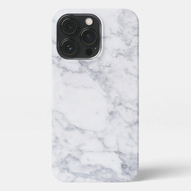 White Marble iPhone Case (Back)