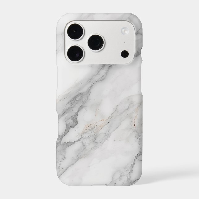 White Marble Iphone Case (Back)