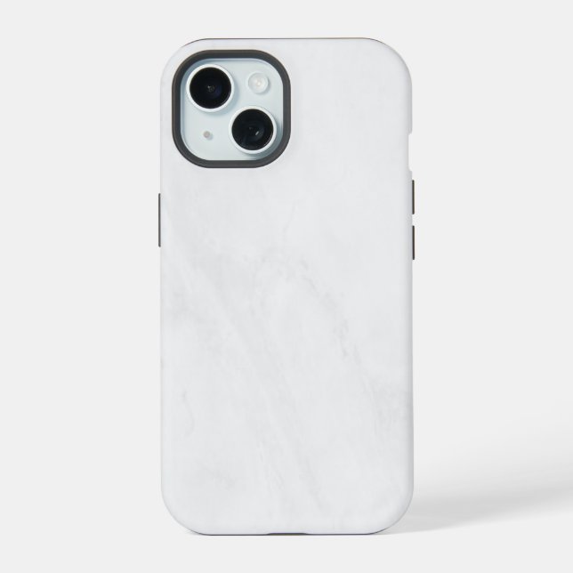 White Marble Iphone Case (Back)