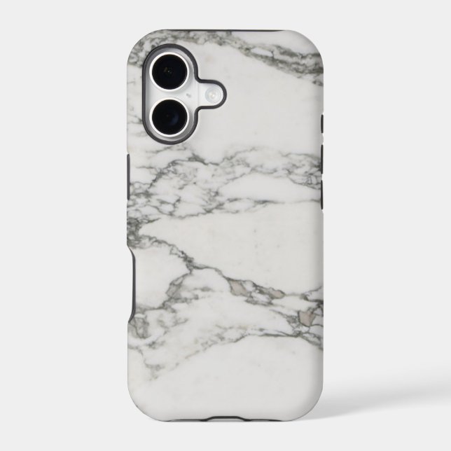 White Marble Iphone Case (Back)