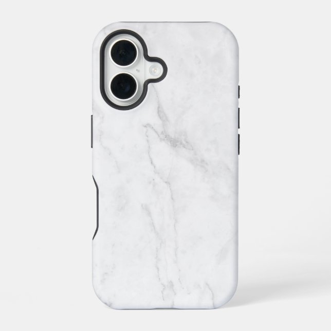 White Marble Iphone Case (Back)