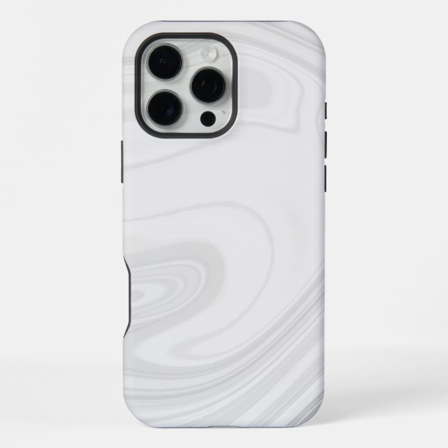 White Marble  iPhone Case (Back)
