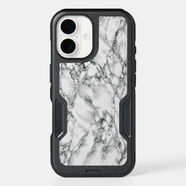 White Marble iPhone Case Example (Back)